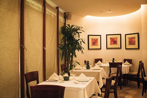 Semi-private Dining Room - 20 seated | 20 reception<br> Ideal for intimate gatherings and private dinner parites.