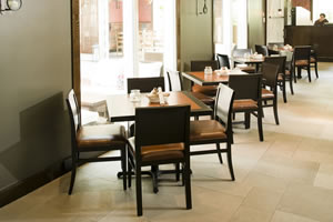 Dining Room with Patio View - 30 seated / 40 standing