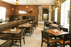 Main Dining Room with Courtyard View - 75 seated / 100 standing