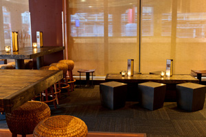 LATIN LOUNGE - 100 reception<br />The first level Lounge offers low tables & sofas to enjoy a relaxing cocktail.