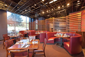 Green Room - 40 seated | 60 reception<br />The Green Room accommodate large groups with both table and booth seating.